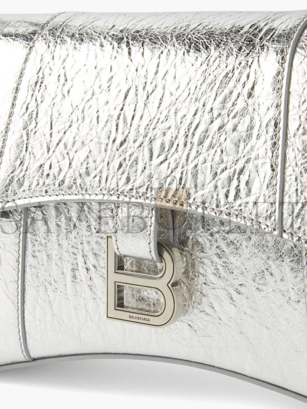 Ba*len*cia*ga silver downtown xs crocodile-effect leather shoulder bag matchesfashion us (25*16*6cm)