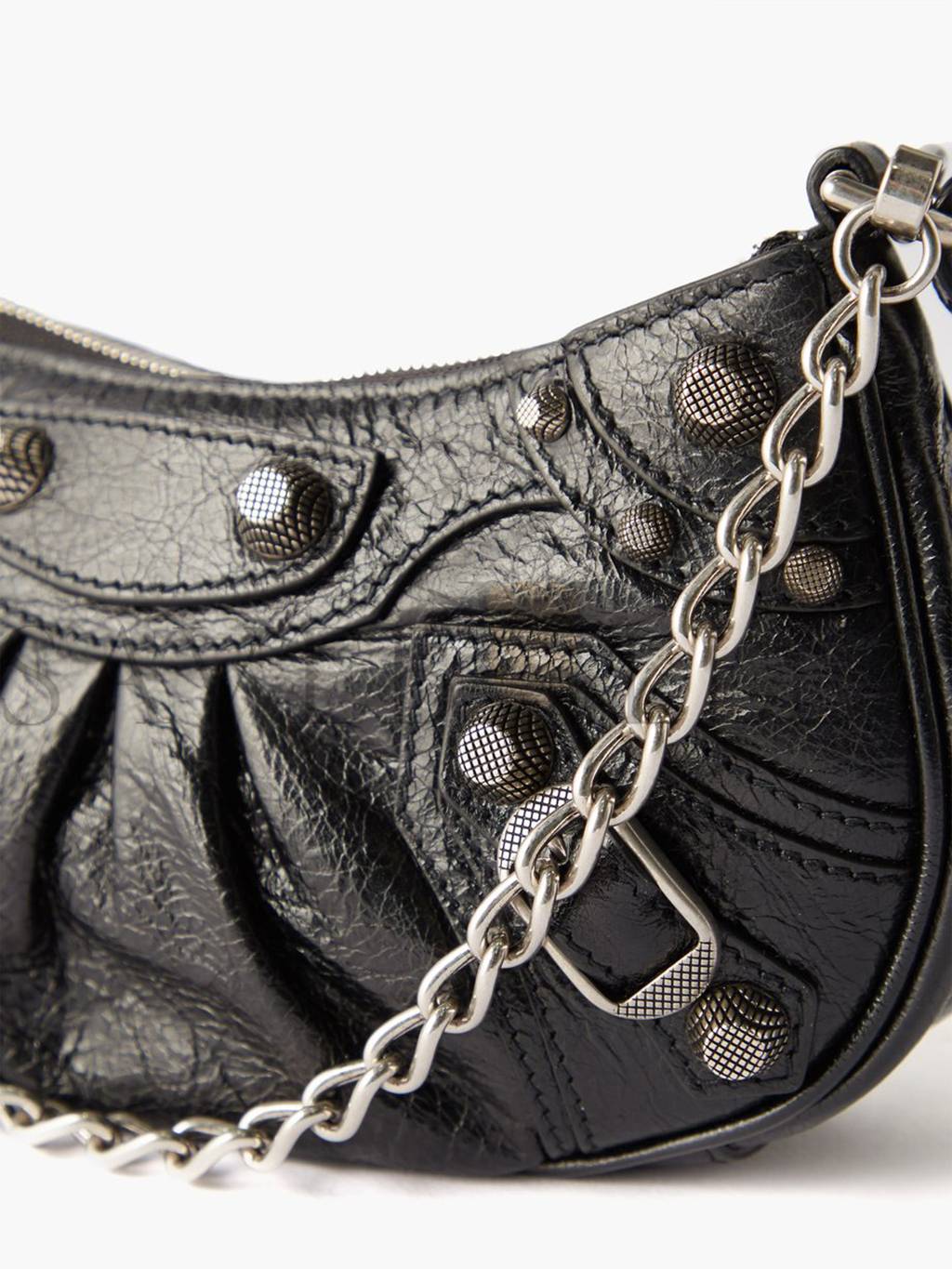 Ba*len*cia*ga black cagole mini leather shoulder bag matchesfashion us (20*10*3.8cm)