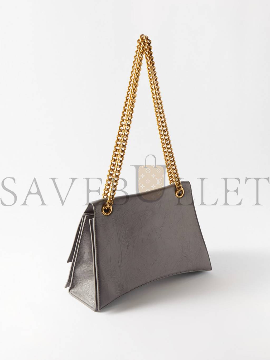 Ba*len*cia*ga grey crush medium creased-leather shoulder bag matchesfashion us (30.4*20.5*10.1cm)