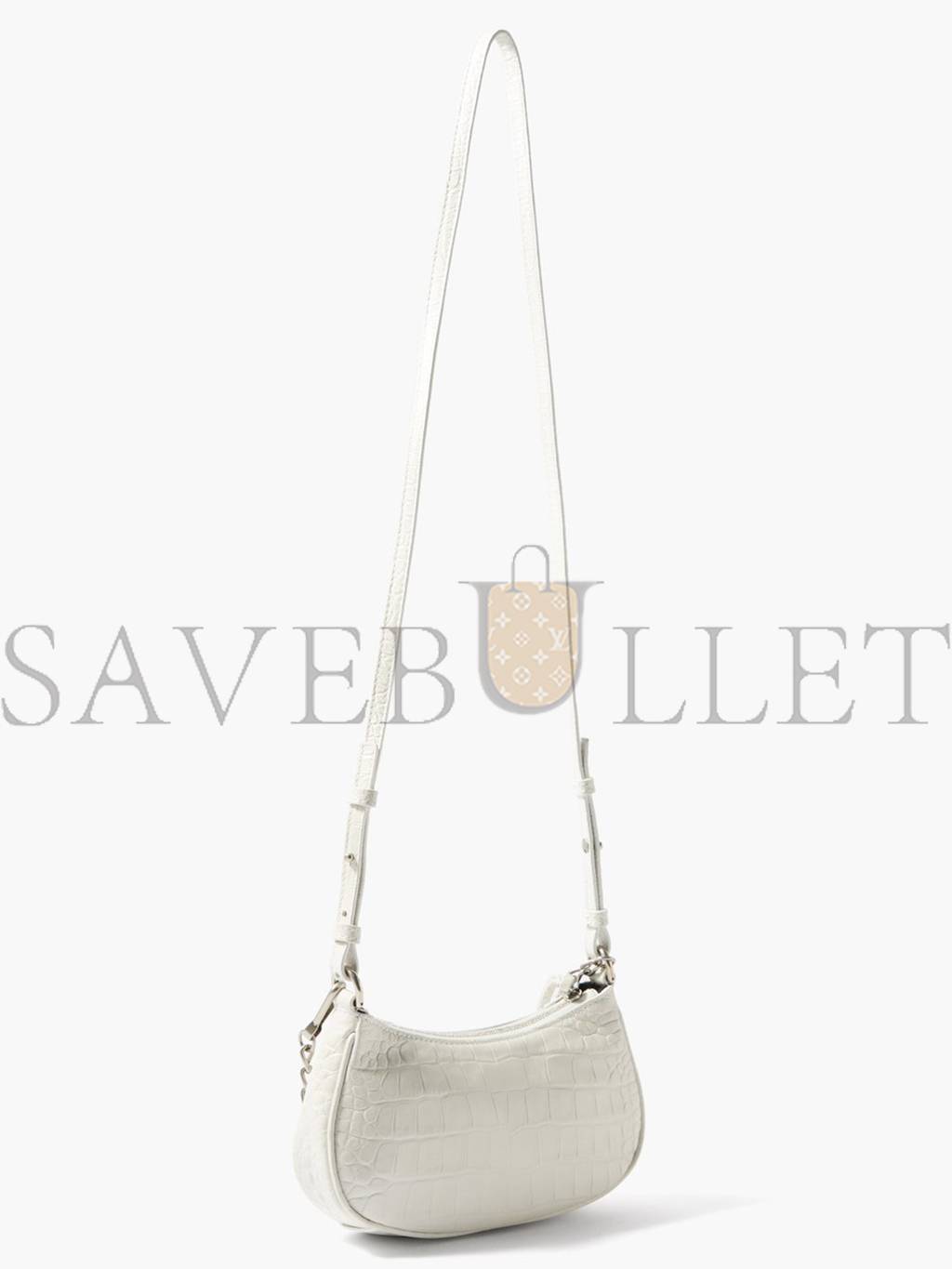 Ba*len*cia*ga white le cagole xs studded leather shoulder bag matchesfashion us (25.6*11.4*7.3cm)