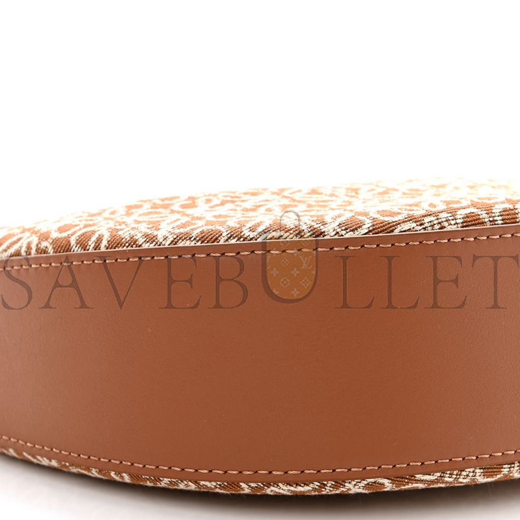 l*ew* jacquard anagram calfskin small luna bag tan pecan (23*18*6cm)
