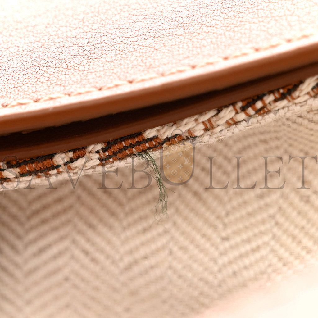 l*ew* jacquard anagram calfskin small luna bag tan pecan (23*18*6cm)
