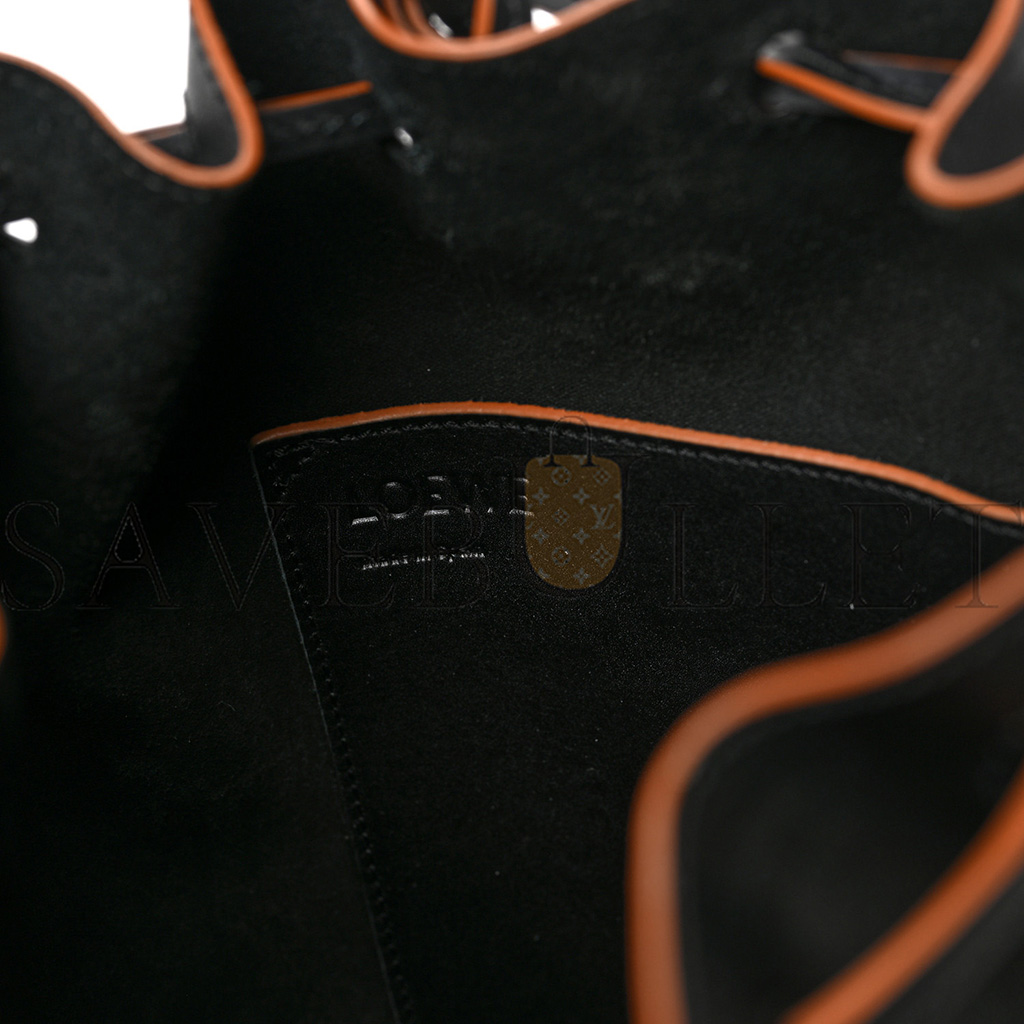 l*ew* nappa calfskin small balloon bag black (25*18*13cm)