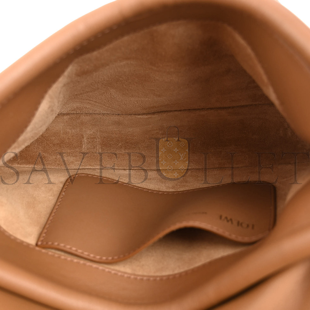 l*ew* shiny nappa calfskin paseo satchel black (27*18*6cm)