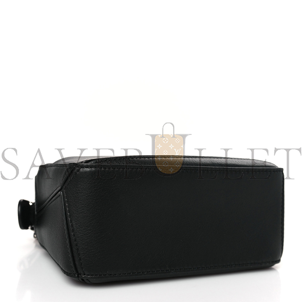 l*ew* calfskin mini puzzle bag black (18*12.5*8cm)