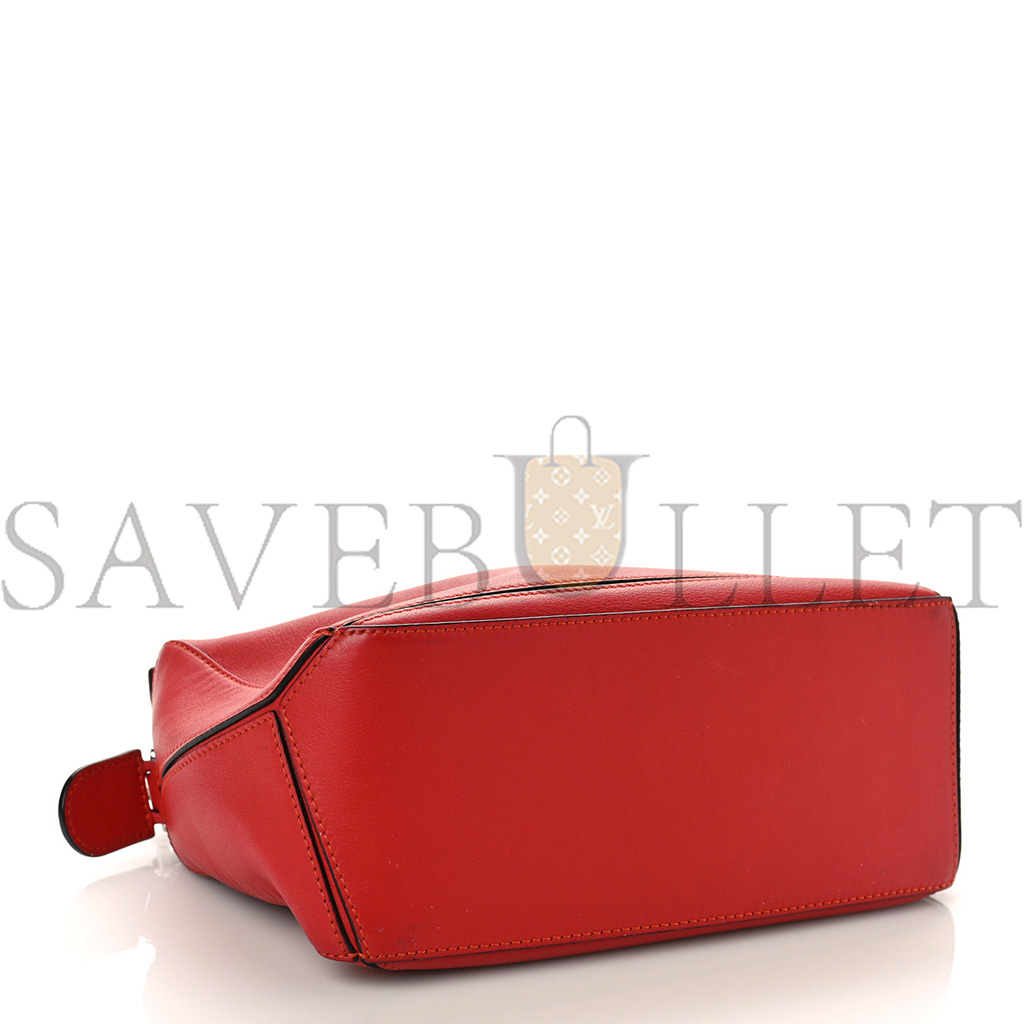 l*ew* calfskin small puzzle bag scarlet (24*16.5*10.5cm)