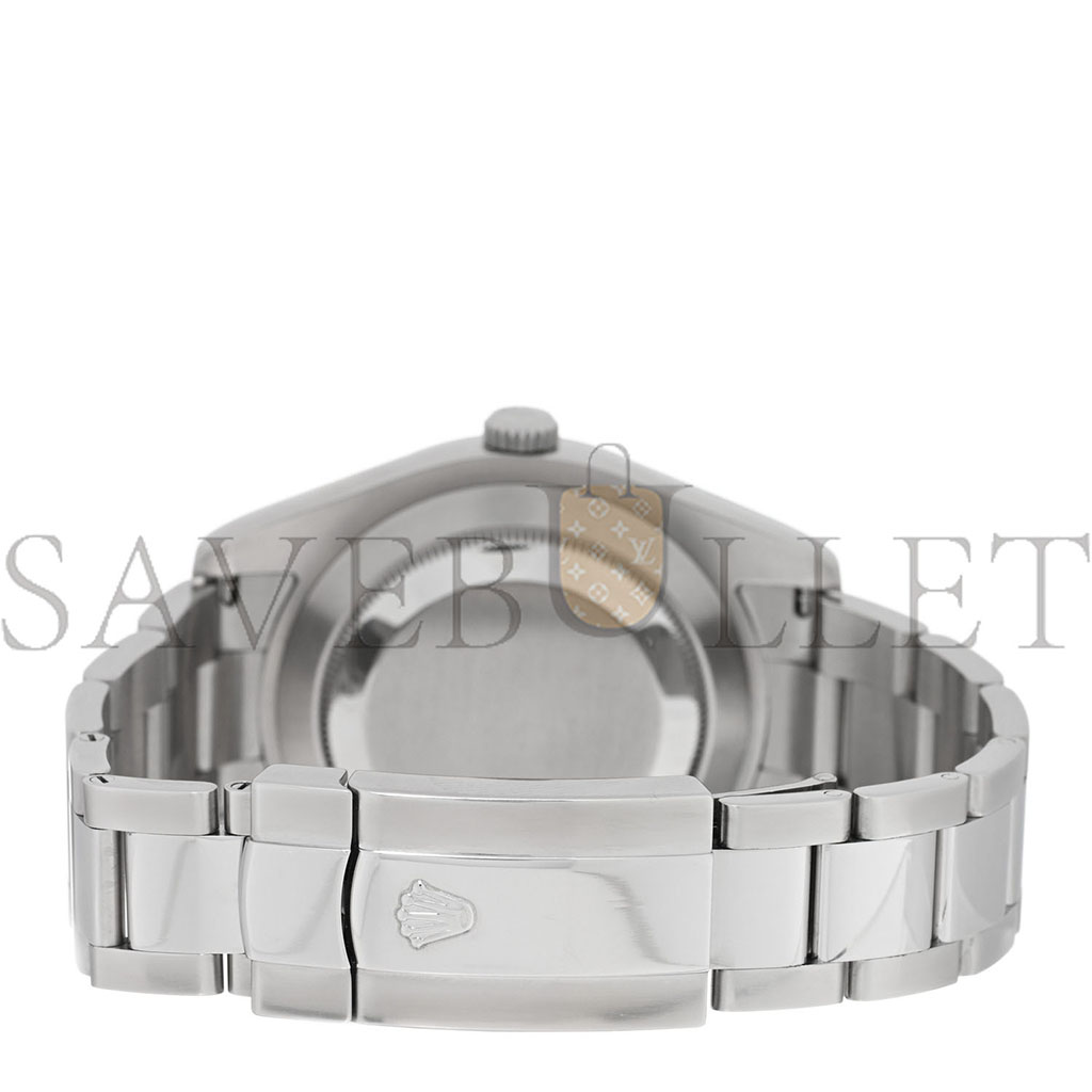 R*l*x stainless steel 18k white gold diamond 41mm oyster perpetual datejust watch silver 116334