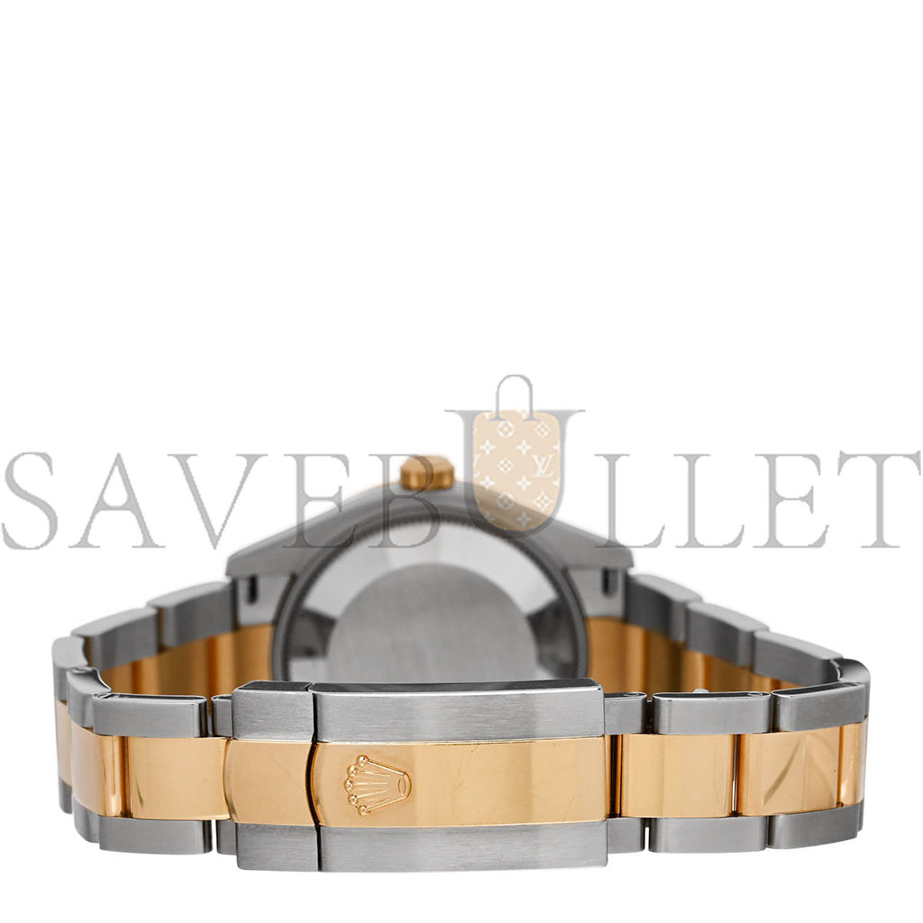 R*l*x stainless steel 18k yellow gold diamond black mother of pearl 31mm oyster perpetual datejust watch 278383rbr