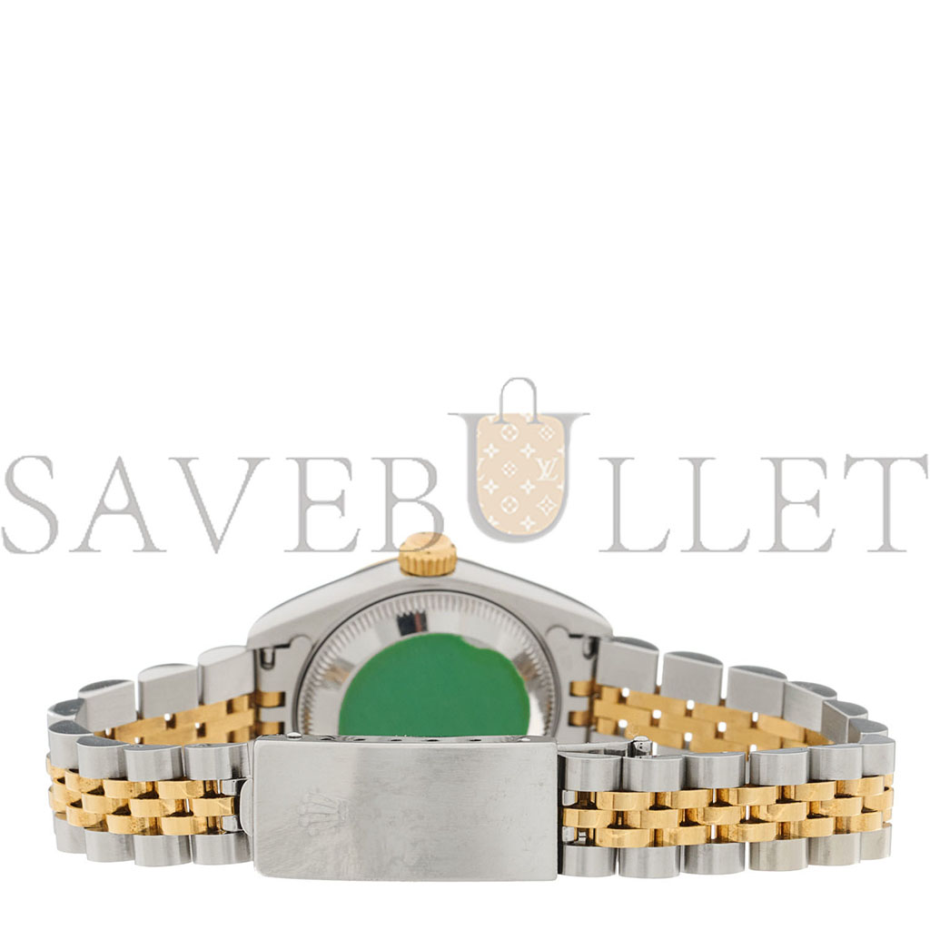 R*l*x stainless steel 18k yellow gold diamond 26mm oyster perpetual datejust watch champagne jubilee 69173