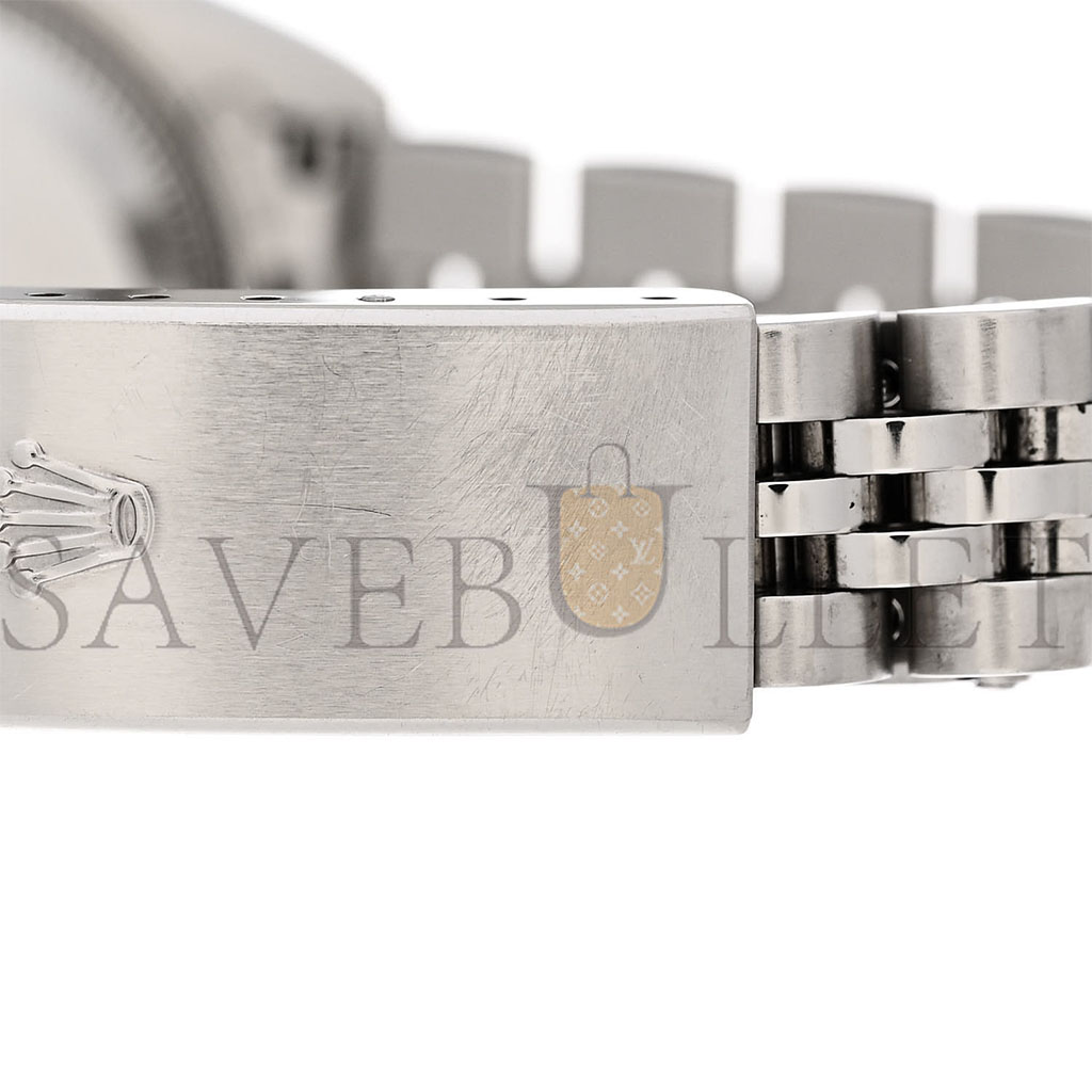 R*l*x stainless steel 18k white gold diamond mother of pearl 26mm oyster perpetual datejust watch 79174