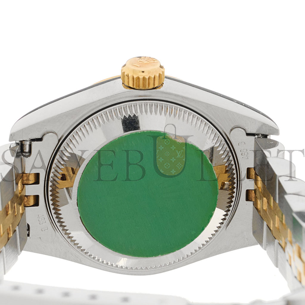 R*l*x stainless steel 18k yellow gold diamond 26mm oyster perpetual datejust watch champagne jubilee 69173