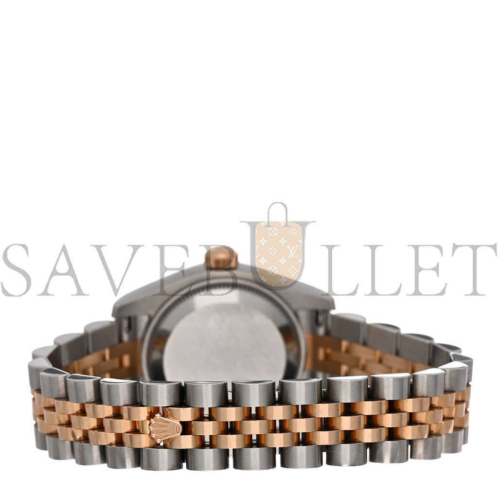 R*l*x stainless steel 18k everose gold diamond 26mm oyster perpetual datejust watch pink roman 179171