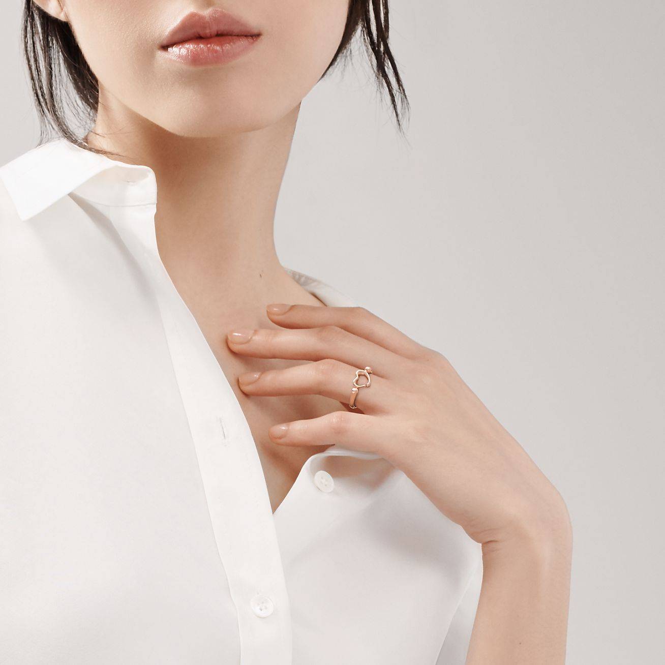 T*f*ny elsa peretti® open heart ring