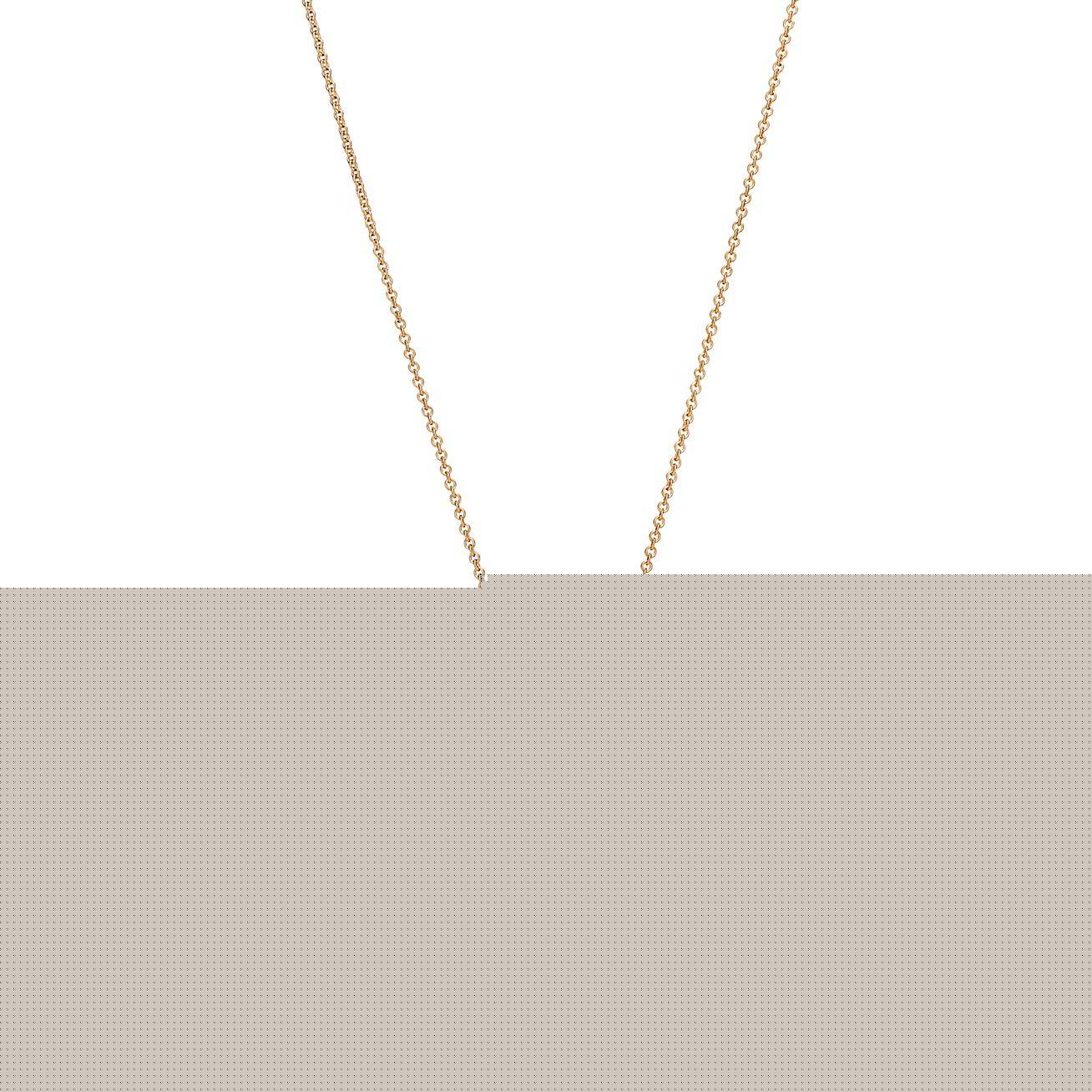 T*f*ny elsa peretti® open heart pendant in yellow gold with rubies, 16 mm