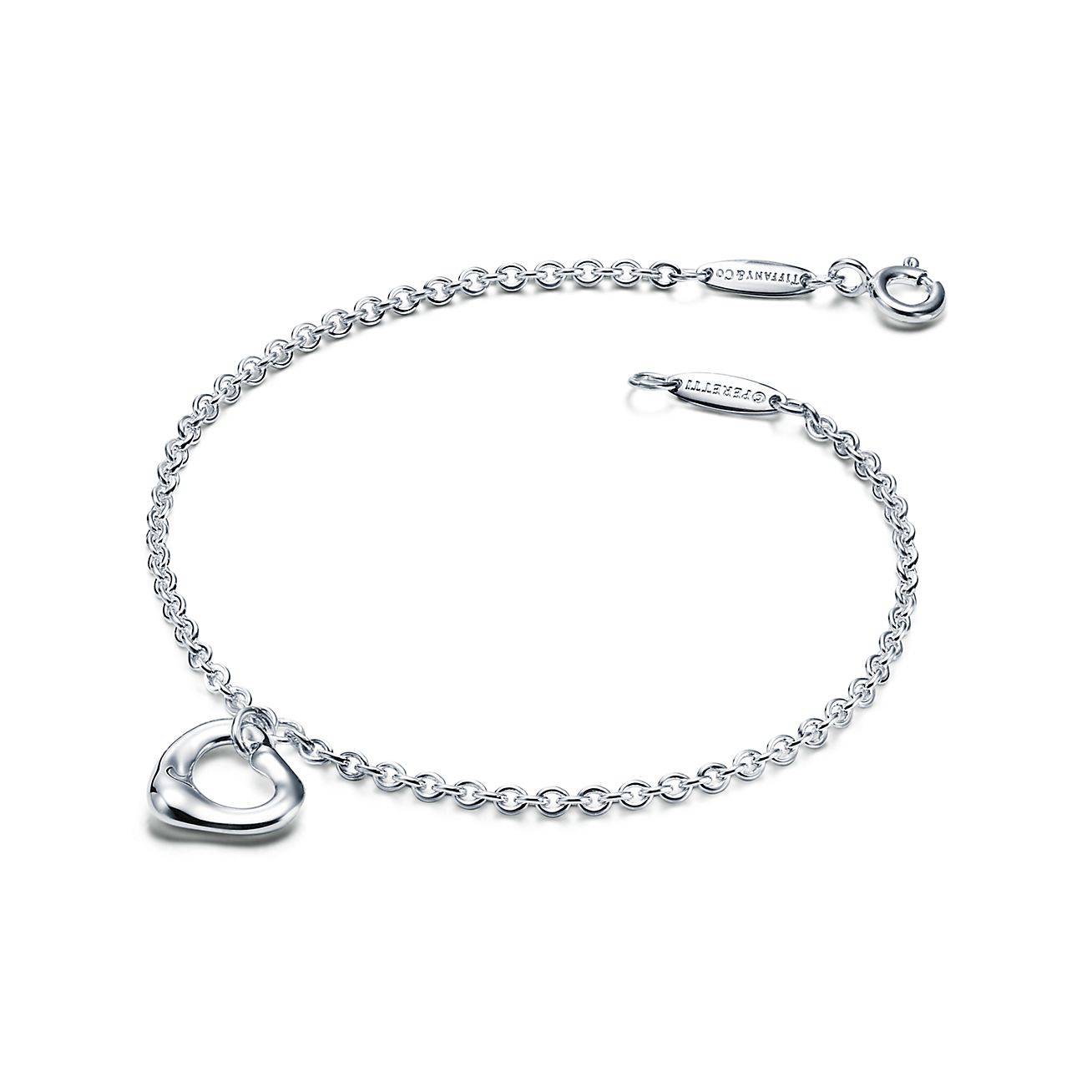 T*f*ny elsa peretti® open heart bracelet in silver, 11 mm