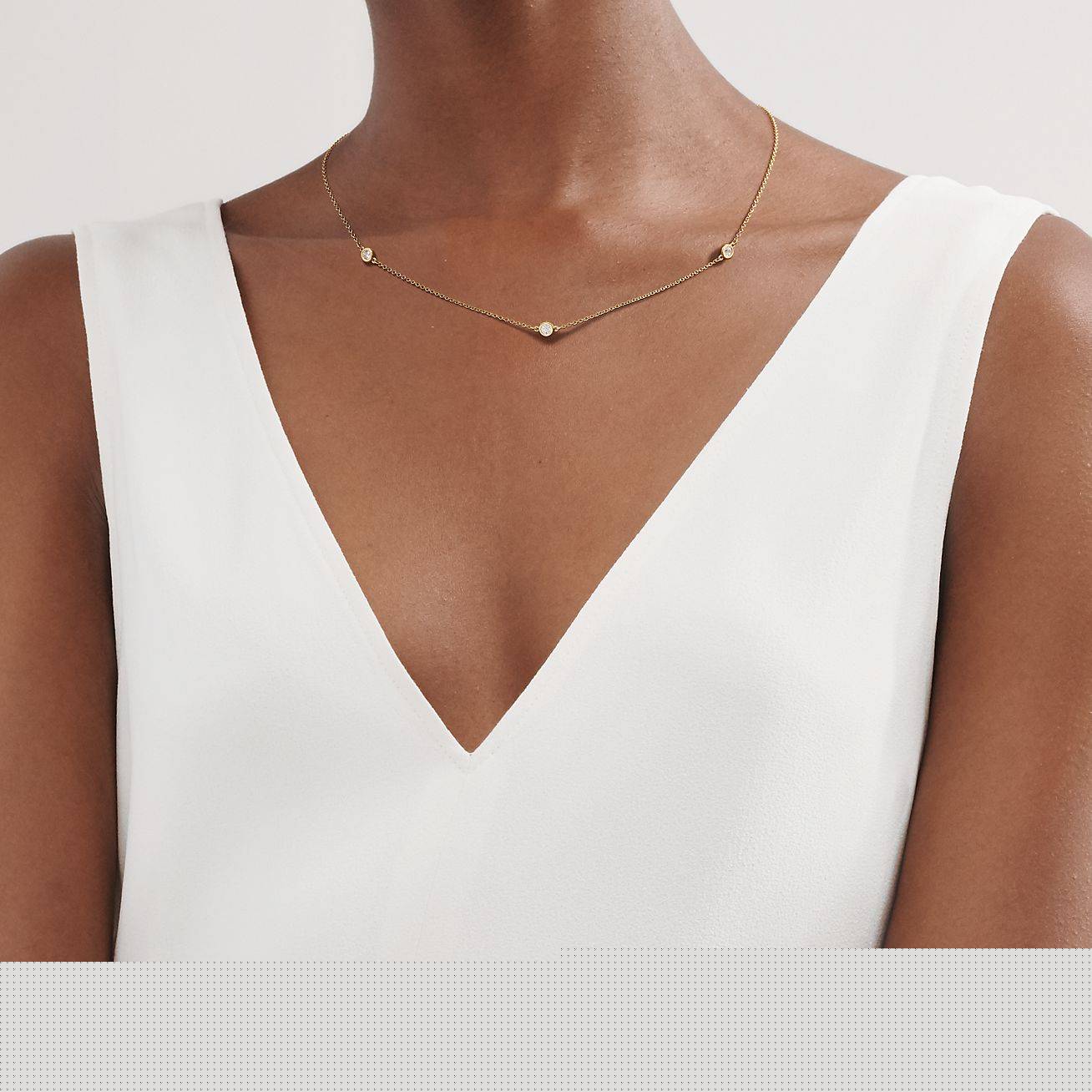 T*f*ny elsa peretti® diamonds by the yard® necklace