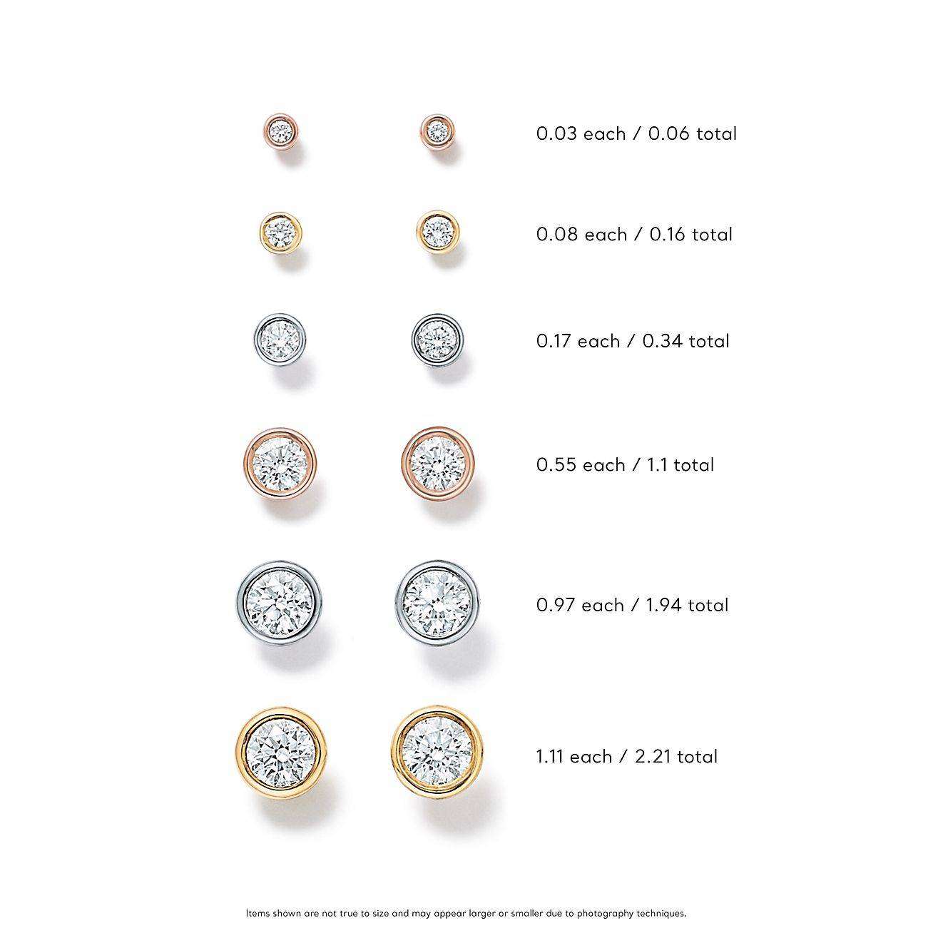 T*f*ny elsa peretti® diamonds by the yard® earrings in yellow gold 60017484