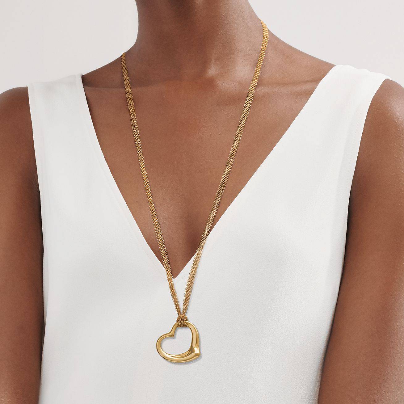 T*f*ny elsa peretti® open heart pendant
