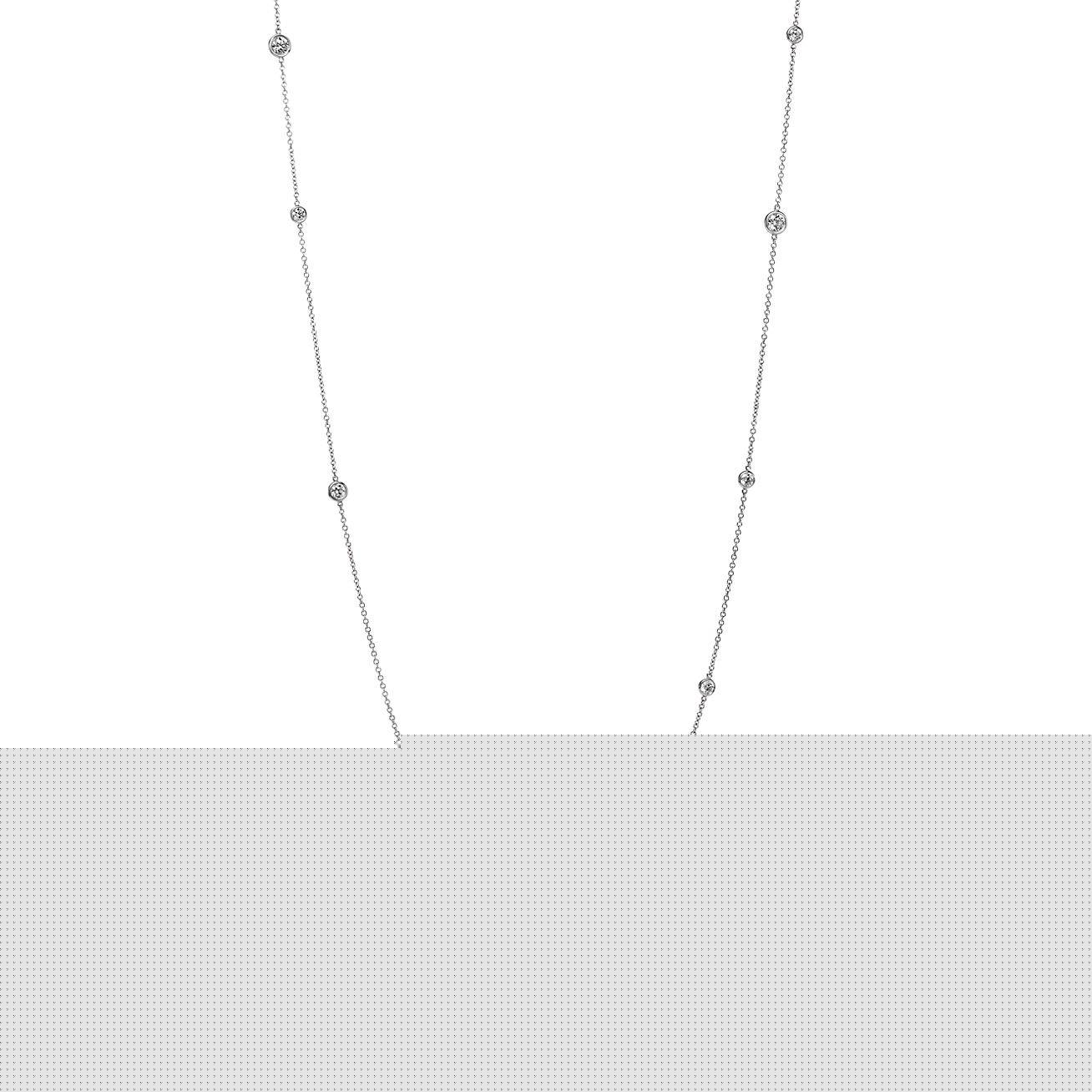 T*f*ny elsa peretti® diamonds by the yard® sprinkle necklace in platinum with diamonds