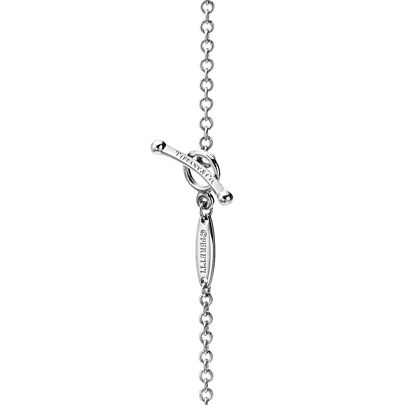T*f*ny elsa peretti® diamonds by the yard® sprinkle necklace in platinum with diamonds