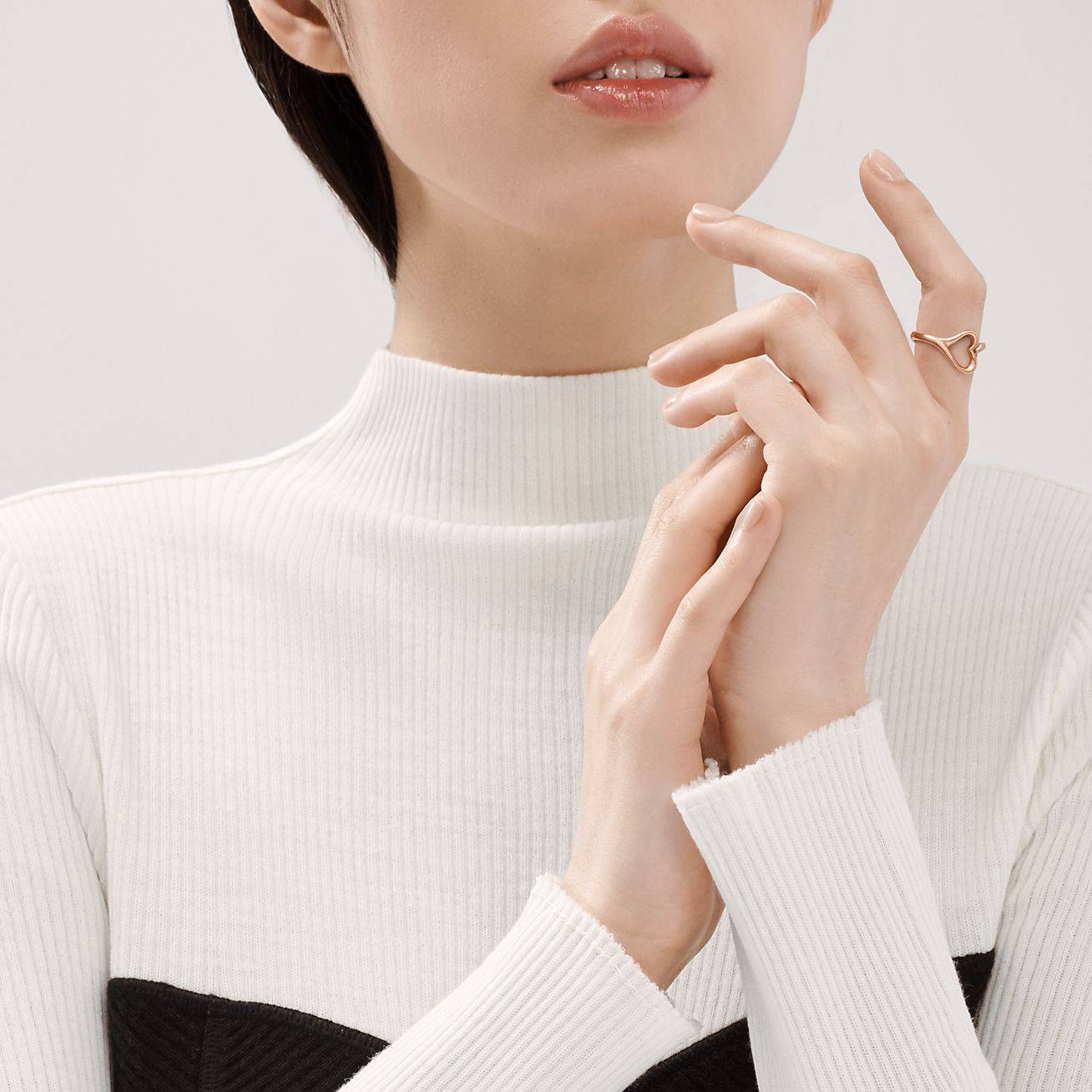 T*f*ny elsa peretti® open heart ring