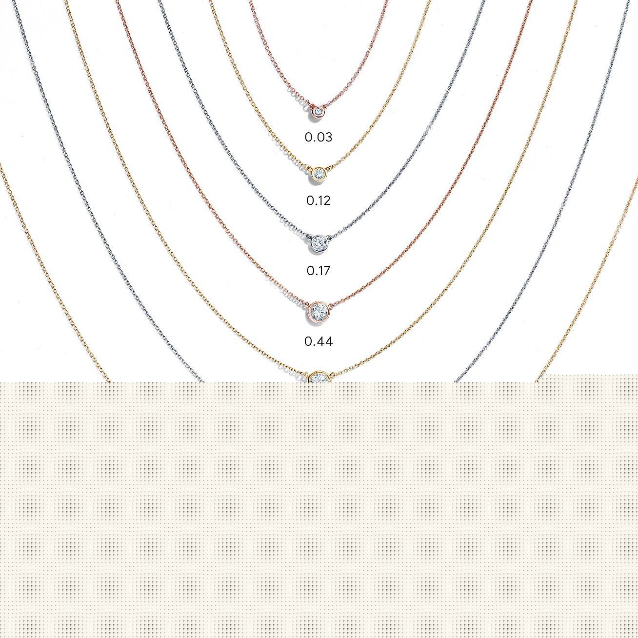T*f*ny elsa peretti® diamonds by the yard® single diamond pendant in silver