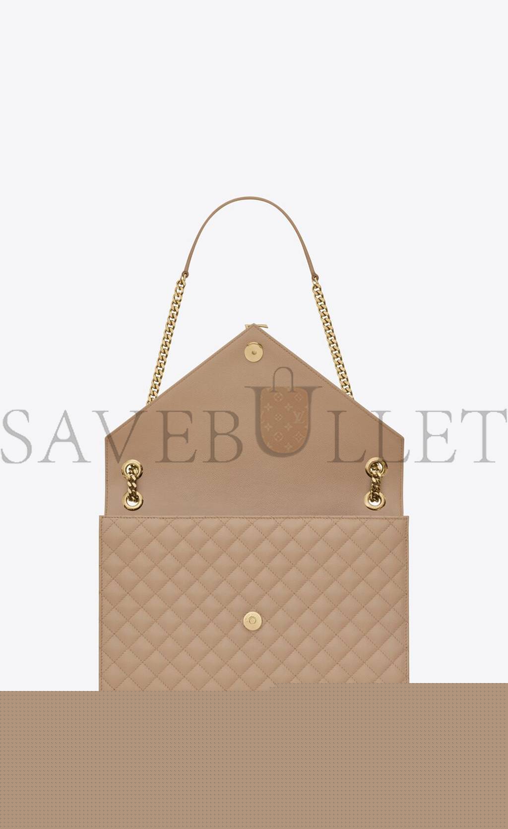 Y*L envelope large bag in mix matelassé grain de poudre embossed leather 600166bow912721 (31*22*7.5cm)