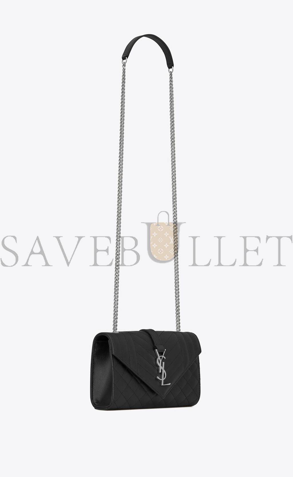 Y*L envelope small bag in mix matelassé grain de poudre embossed leather 600195bow921000 (21*13*6cm)