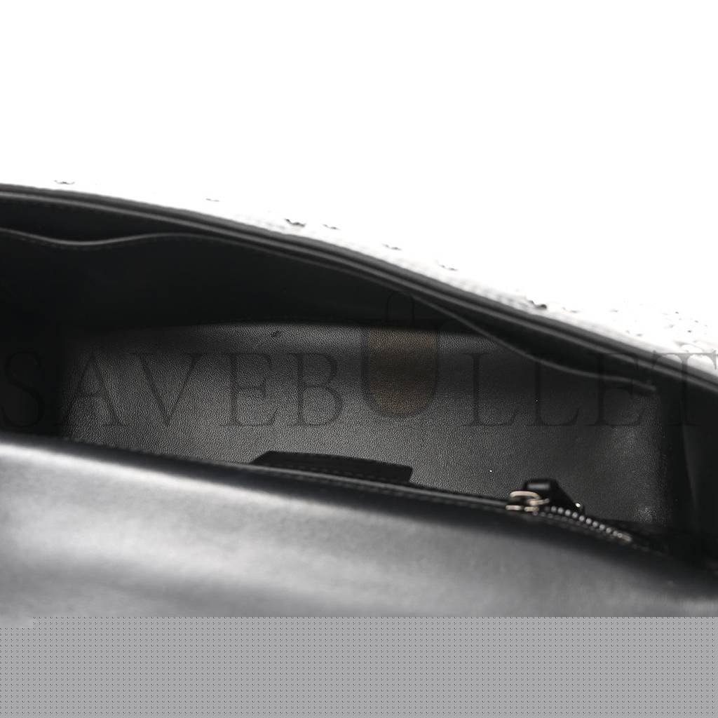 D*or calfskin lucky star macrocannage medium caro bag black (25*15*8.3cm)